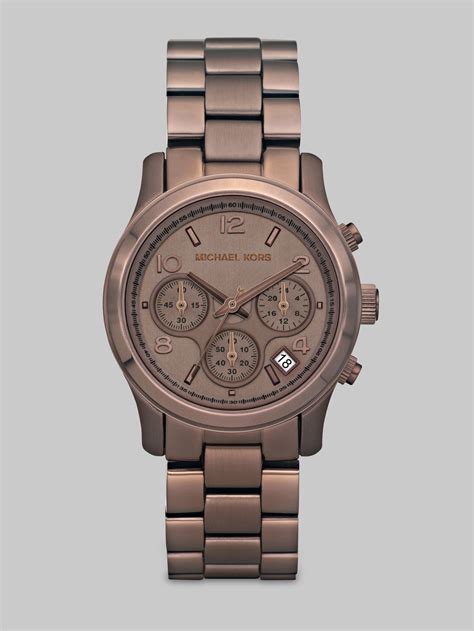 chocolate michael kors watch|michael kors watches unisex.